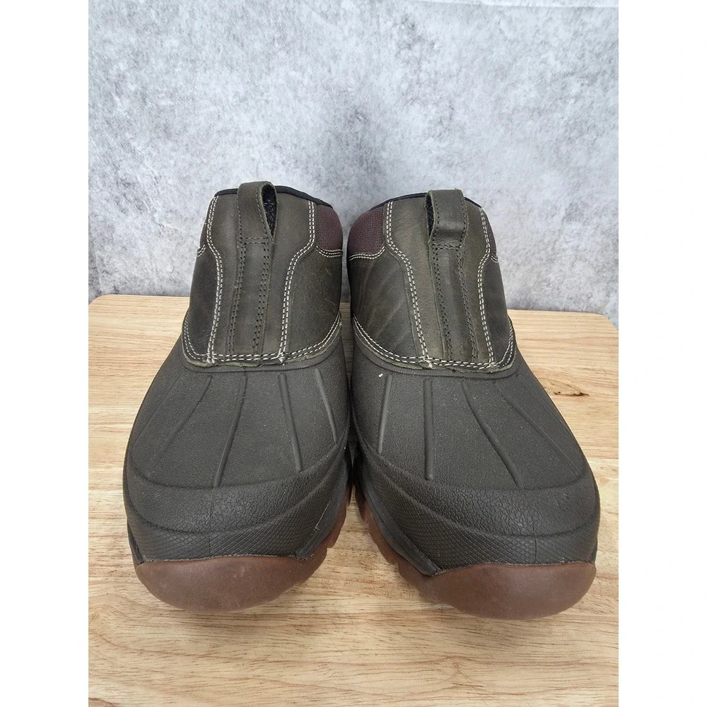 LL Bean Storm Chaser Tek2.5 Duck Shoes Mens 13 Brown Waterproof Slip On